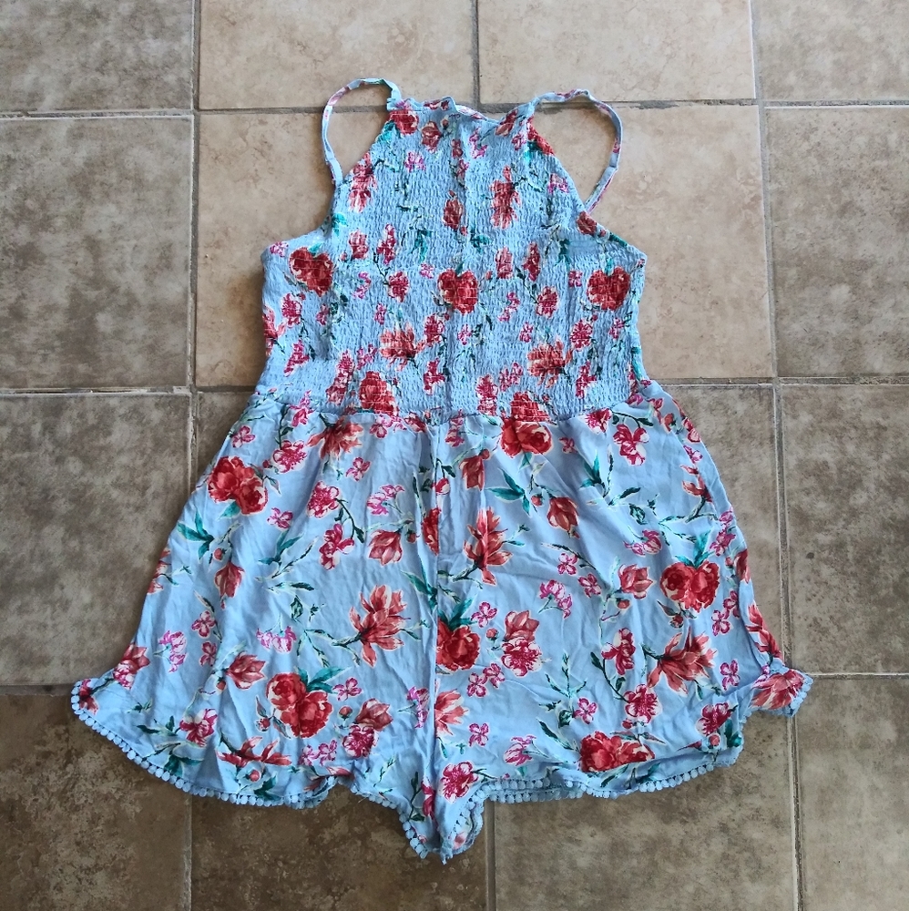 No Boundaries Junior's Smocked Romper